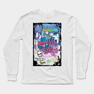 Zodiac Majesty Aquarius Graffiti Long Sleeve T-Shirt